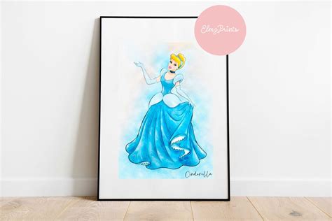 Disney A4 Print Cinderella Disney Princesses Prints Disney Poster