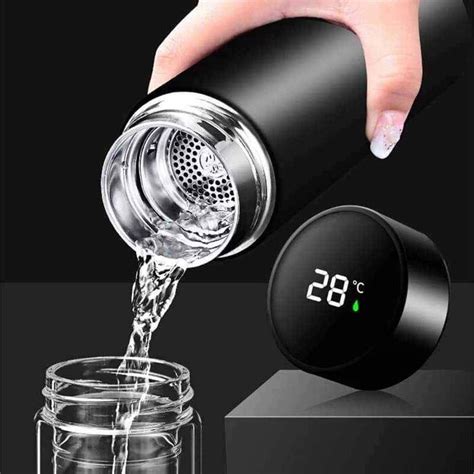 Ht Shop Bd Stainless Steel Thermal Mug Led Smart Temperature Display