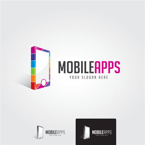 Minimal mobile app logo template - vector 6302510 Vector Art at Vecteezy