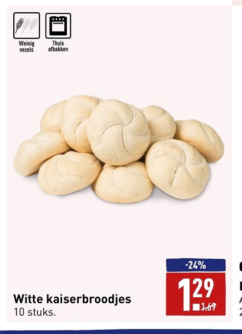 Witte Kaiserbroodjes 10 Stuks Aanbieding Bij ALDI