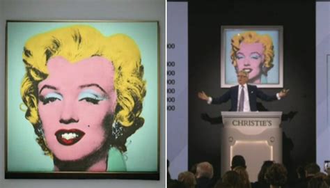 Andy Warhol S Iconic Shot Sage Blue Marilyn Sold At Christie S Auction