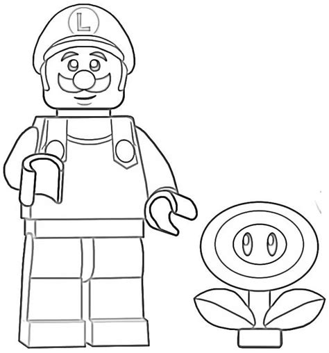 Lego Tanooki Mario Coloring Page Printable Coloring Page For Kids