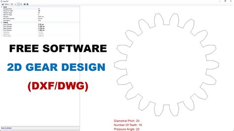 Free 2D Gear Design Software (DXF/ DWG) GearDXF, 55% OFF