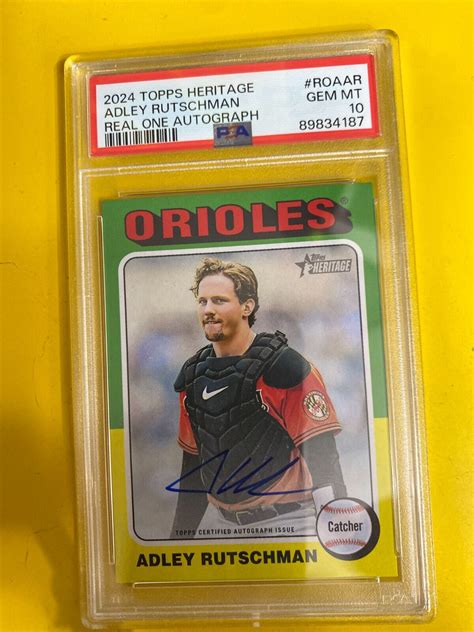 Adley Rutschman Topps Heritage Roa Ar Real One Autographs Price