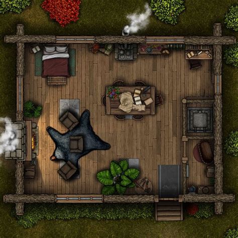 Cabin In The Woods Dndmaps Fantasy Map Dungeon Maps Dungeons And