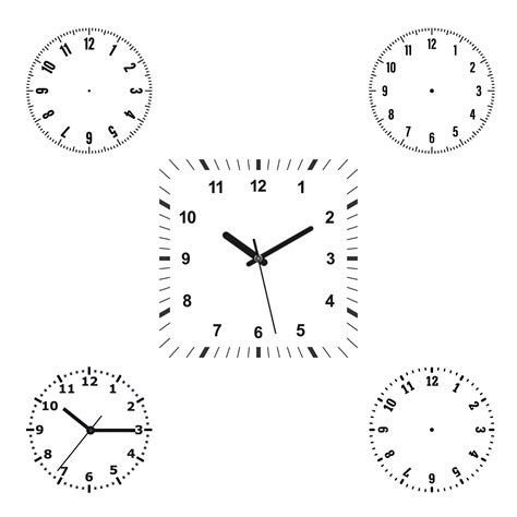 Cute Clock Face Svg Bundles Clock Face Png Clock Face Clipart Clock Face Svg Circuit For