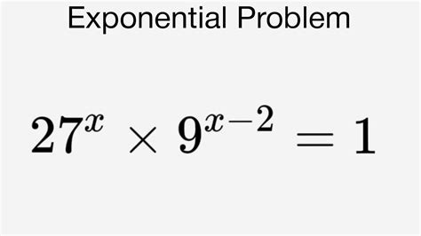 A Nice Exponential Problem Solution X Times X