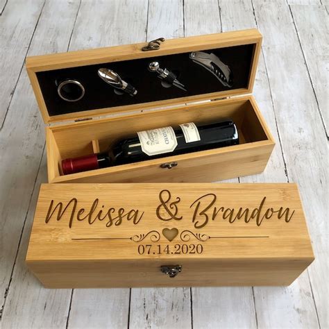 Wedding Wine Box Etsy