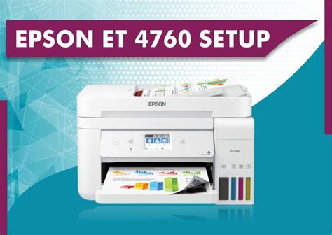 Epson et 4760 Printer Setup Wireless Printer, Printer Driver, Epson ...