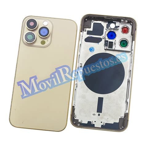 Carcasa Intermedia Con Tapa Trasera Para IPhone 13 Pro Oro