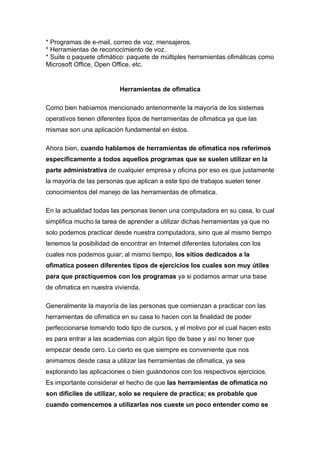 Herramientas Ofimaticas Pdf Descarga Gratuita