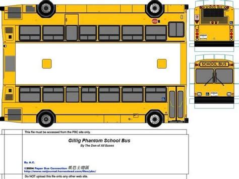 15 Paper Buses ideas | paper models, paper, bus