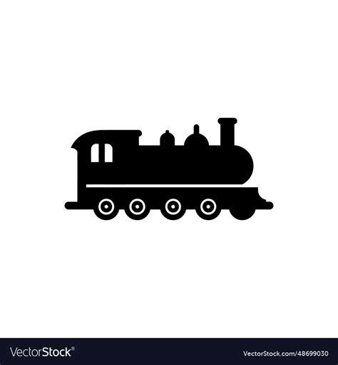 Steam Locomotive Icon Royalty Free Vector Image