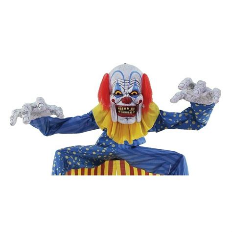 New Halloween Animated Looming Clown Archway Walkthrough Prop Haunted