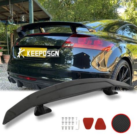 For Audi Tt Rs Tts Rear Trunk Spoiler Racing Lip Gt Wing Carbon