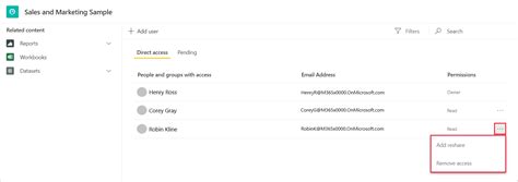 Request Or Grant Access To Dashboards Or Reports Power Bi Microsoft Learn