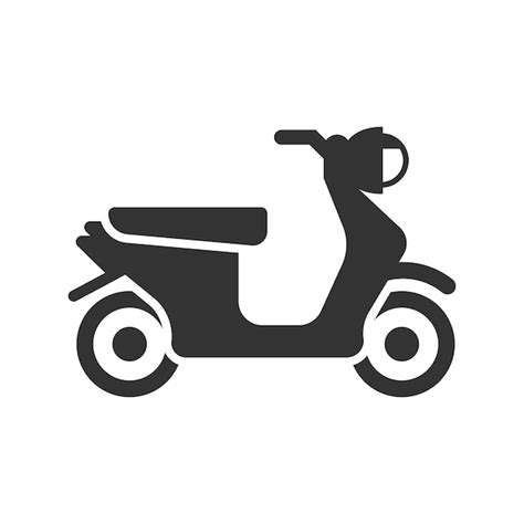 El Icono De La Vespa Scooty Vector Premium