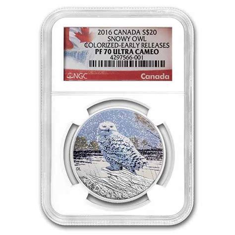 Buy 2016 Canada 1 Oz Silver Snowy Owl Pf 70 Ngc Er Apmex