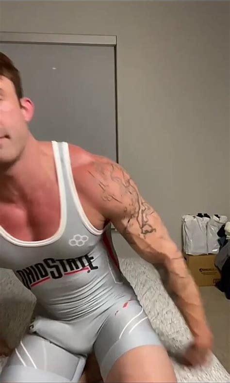Hot Muscle Dilf Cum In A Westler Suit ThisVid