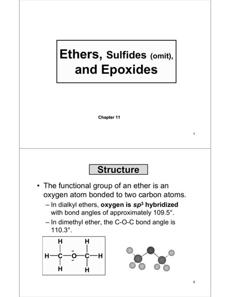 Ethers And Epoxides