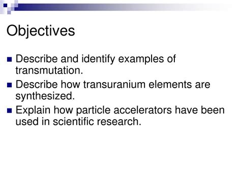 PPT - Section 10–3: Artificial Transmutation PowerPoint Presentation ...