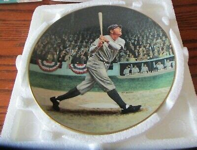 Babe Ruth The Called Shot Bradford Exchange Collector Plate Coa