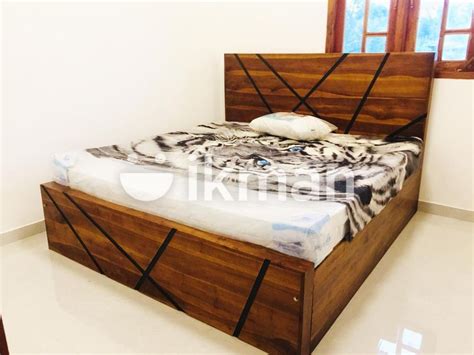 Teak Wood Box Bed With Arpico Springs Mattres For Sale Ja Ela Ikman