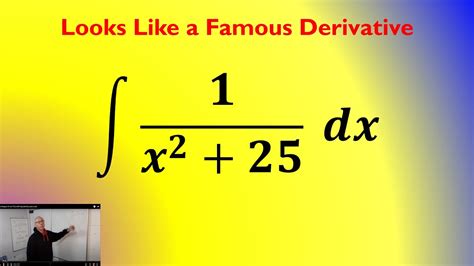 What Is The Indefinite Integral For 1 X 2 25 Dx YouTube