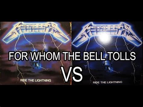 METALLICA For Whom The Bell Tolls RIDE THE LIGHTNING 1984 Vinyl VS