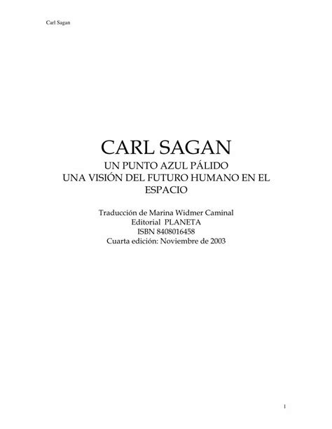 PDF El Punto Azul Palido Carl Sagan DOKUMEN TIPS