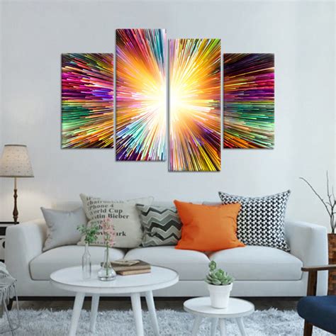 Virtual Colors Multi Panel Canvas Wall Art | ElephantStock