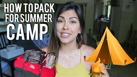 How To Pack For Summer Camp Getting Rid Of Clothes Youtube