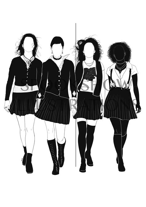 The Craft Movie Poster Black And White Illustration Cult Etsy