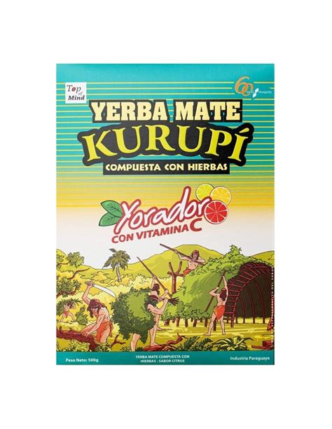 Cytrusowa Yerba Mate ziołowa Sabor 500g KURUPÍ