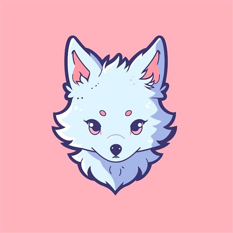 Premium Vector | Cute cartoon wolf