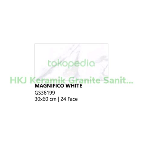 Jual Keramik Lantai Porcelain Magnifico White Glossy Ukuran 30x60