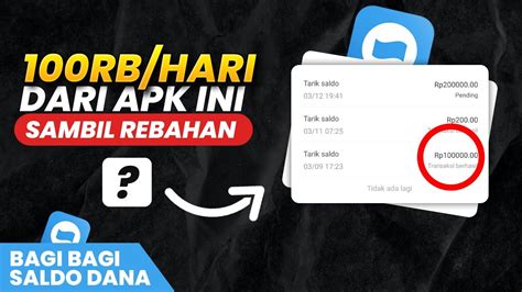 THR Lebaran Dibayar 100RB Hari Dari APK Ini Aplikasi Penghasil