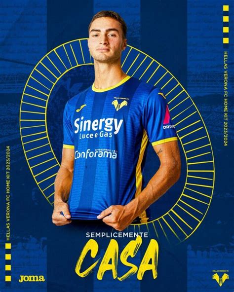 Nova Camisa Do Hellas Verona 2023 2024 JOMA MDF