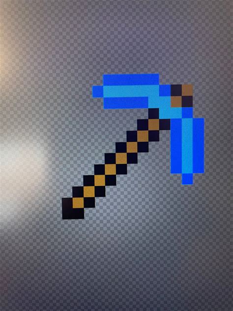 Diamond pickaxe pixel art by capjax21 on DeviantArt