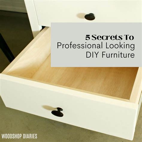 DIY Furniture Tips-{5 Secrets to Making Your Work Look Professional!}