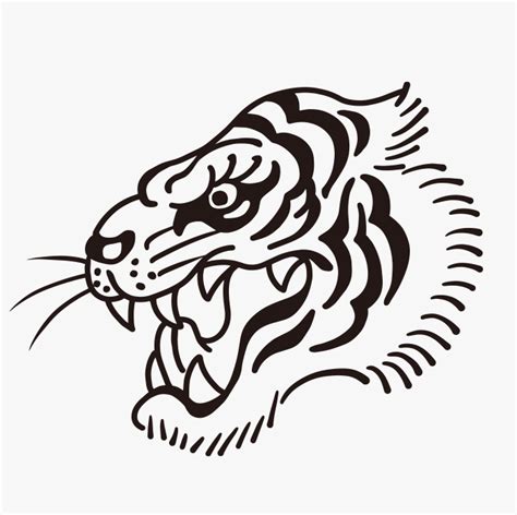 Retro Tiger Drawing Ai Illustrator File US 5 00 Each Ai PNG File