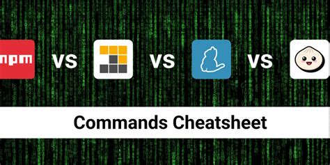 Npm Vs Yarn Vs Pnpm Vs Bun Commands Cheatsheet Dev Community