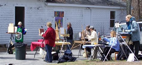 Jody Regan Paints North River Arts Society Painting Students Hard At