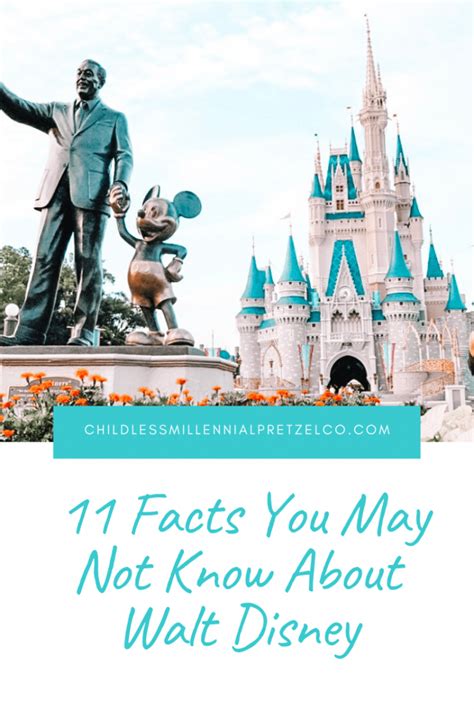 Facts You May Not Know About Walt Disney Walt Disney Facts Disney