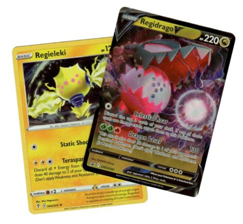 Regidrago V Swsh Regieleki Tcg Black Star Promo Near