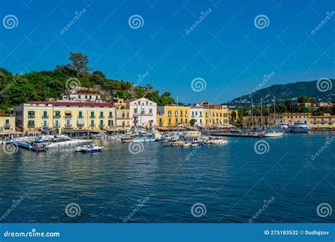 Ischia Italy May Fishing Boats Mooring At Porto D Is