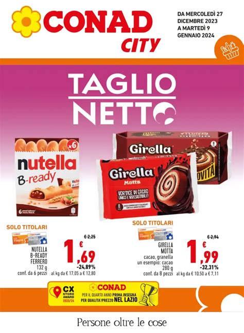 Volantino Conad City Taglio Netto Fino Al 9 01 2024 Dal 27 12 2023