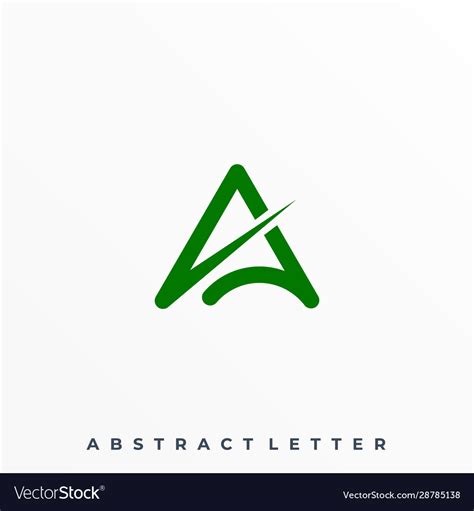 Abstract letter template Royalty Free Vector Image