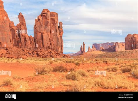 Rock Formation At Monument Valley Stock Photo Alamy