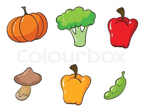 Vegetables Stock Vector Colourbox